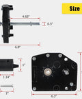 Dimensions of Go To Fifth Wheel Landing Gear Box Replacement For RV Universal Mount 276602 179015 Compatible With Lippert Venture Atwood Pac Rim Stromberg Carlson Gearbox