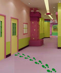 20 Pairs 40 Green Footprint Stickers For Kids Shoes Prints Decals For Floor Walls And Stairs To Guide Directions Celebrate St Patrick's Day
