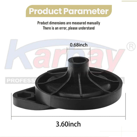 Two Pack Replacement Hand Wheel for Table Saw 089290001054 Fits Model R4513 with dimensions shown, durable steel wheel