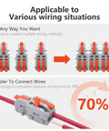 20 Piece Lever Wire Connectors Set 1 In 2 Out Quick Wiring Mini Splicing Docking Terminal Block Electrical Connectors For 24 12 AWG Wires Tap Into Stripped Cables In Seconds with DIY wiring methods illustration