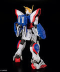 Rear view of Shining Gundam Real Grade Model Kit 1 144 Scale No Glue Build with Color Runner System