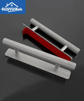Set Of Four Self Adhesive Sliding Closet Door Handles No Drill Brushed Stainless Steel Five Inch Stick On Cabinet And Drawer Pulls