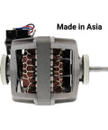 Dryer Motor DC31-00055G Replacement for Most Electric Clothes Dryers, front view in black, Made in Asia label visible.