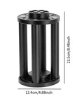 Height Extension Pole For Equatorial Telescope Mount Black 200mm Metal Construction with dimensions shown