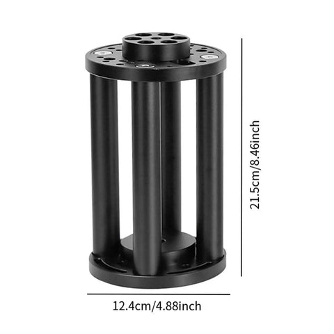 Height Extension Pole For Equatorial Telescope Mount Black 200mm Metal Construction with dimensions shown