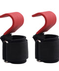 Two Pack Wrist Lifting Straps With Adjustable Wraps And Anti Slip Metal Hooks For Powerlifting Hand Grips