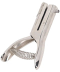 Heavy Duty Handheld Hole Punch With All Metal Construction That Delivers 6mm Holes Through Up To 20 Sheets, angled view