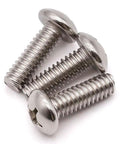 Heavy Duty Stainless Steel 10-32 x 3/4 Inch Phillips Pan Head Machine Screws Full Thread UNF 304/18-8 Bright Finish 50 Pack for repairs