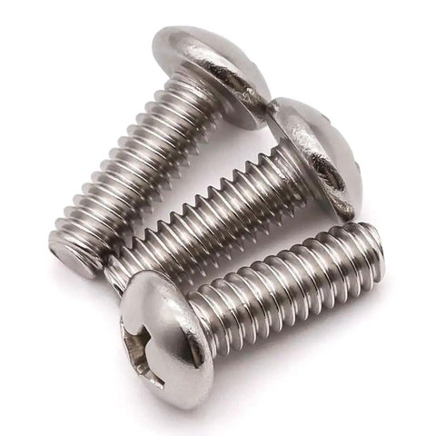 Heavy Duty Stainless Steel 10-32 x 3/4 Inch Phillips Pan Head Machine Screws Full Thread UNF 304/18-8 Bright Finish 50 Pack for repairs