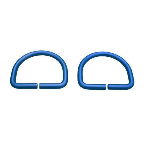 Aluminum BCD D Ring Set Built Tough Corrosion Resistant Non Rust Coated 66mm By 53mm 6mm Thick Secure Dive Gear Attachment For BCD And Weight Belt Blue 2 Pack