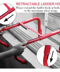 Retractable Two Story Fire Escape Ladder For Windows 13 Feet No Tools Needed Easy To Use Emergency Escape With Secure Window Hooks