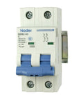 2 Pole AC Heavy Duty Miniature Circuit Breaker On DIN Rail Mount 4 Amp 480 Volt Unit With Shock Proof Terminations
