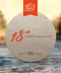 18-inch birch plywood wood round, 1/4-inch thick, for crafts, signs, painting; Made in USA; 1 pack.