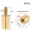 M2.5x8mm And 5mm Male Female Brass Hex PCB Spacer Standoff For FPV Drone Quadcopter Computer And Circuit Board 20 Pieces