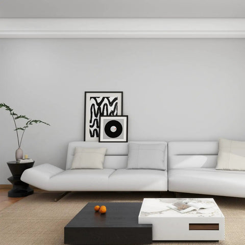 Room with Gray Peel And Stick Wallpaper Matte Textured Self Adhesive Vinyl Film for Cabinets and Walls 24 x 394 Inches