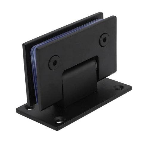 Heavy Duty 90 Degree Glass Shower Door Hinges Set In Stainless Steel For Frameless Doors Includes Mounting Hardware No Fuss Easy Install For 8 To 12mm Glass Replacement Parts You Can Trust black glass clamp hinge with mounting plate