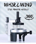 Professional Espresso Distribution Wand Smooth Rotation Coffee Stirrer Slays Clumps Boosts Extraction Easy Fit For Most Grinders, silver and black design.