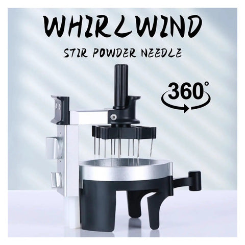 Professional Espresso Distribution Wand Smooth Rotation Coffee Stirrer Slays Clumps Boosts Extraction Easy Fit For Most Grinders, silver and black design.