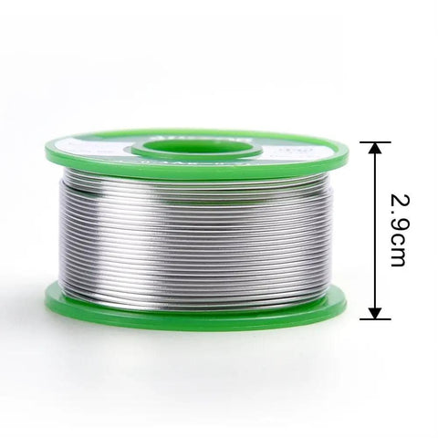 0.8mm Lead Free Solder Wire With Rosin Core For Electronics DIY Projects Makers And Soldering Nerds 100g Reel Side View