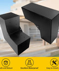 Built To Last Galvanized Steel 2 Way Pergola Brackets Kit For DIY L Shaped Woodworking Fits Standard 6x6 Lumber Actual 5.5x5.5