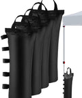 Heavy Duty Canopy Sand Bags For EZ Pop Up Canopy Gazebo Outdoor Instant Sun Shelter 4 Pack displayed next to canopy leg