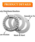 Heavy Duty ET Thrust Needle Roller Bearings With NTA1220 Plus 2TRA, three quarter inch bore, made of steel, low friction