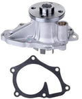 Heavy Duty Direct Replacement Water Pump With Gasket for Toyota and Scion Engines, steel impeller, direct bolt-on fit.