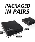 Deadlift Drop Pads Pair For Quiet Home Gym Lifts, Noise Reducing Heavy Duty Weightlifting Mats For Floor Protection, 20x20x6 Inch
