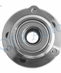 Pair Of Front Wheel Hub Bearing Assemblies For 1997 1998 1999 Jeep TJ Replacement 2 Pack Front Wheel Hubs For Jeep TJ L4 Two Point Five Liter And L6 Four Point Zero Liter Engines Durable Bearing Units - front view of single hub