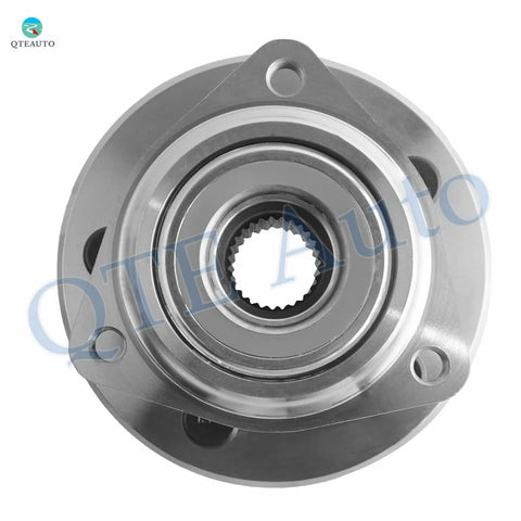 Pair Of Front Wheel Hub Bearing Assemblies For 1997 1998 1999 Jeep TJ Replacement 2 Pack Front Wheel Hubs For Jeep TJ L4 Two Point Five Liter And L6 Four Point Zero Liter Engines Durable Bearing Units - front view of single hub