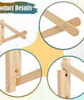 Heavy Duty Triangle Shelf Brackets For Wall Mount Wooden DIY Angle Brackets Corner Shelf Support Bedroom Space Saver