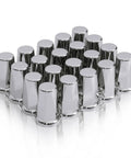 Pack of 20 33mm 3.25 Inch Height Chrome Plastic Lug Nut Covers for Semi Trucks Push On ABS Caps With Flange Anti Rust