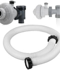 Large Inlet Air Nozzle And Pool Plunger Valve Kit For Above Ground Pools, 1.5 Inch Diameter Accessory Hose and Flow Control