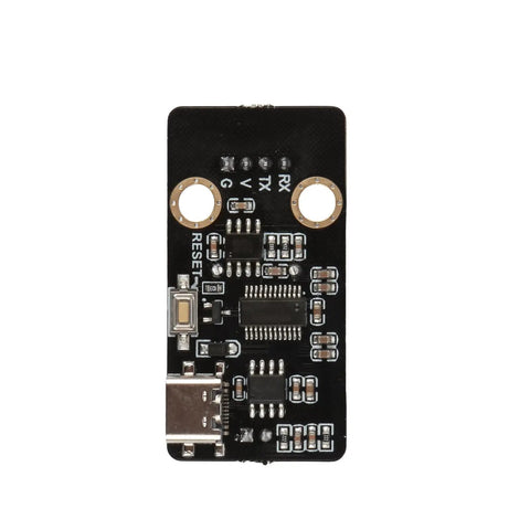 Voice Recognition Module With Custom Wake Word Plug-And-Play Sound Sensor Web-Configured Commands Multi-Language Support Firmware Generator Compatible With ESP32 And Arduino, black PCB front view