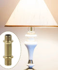 Heavy Duty Six Piece Double Ended Straight Light Pole Kit With Secure Slide Connectors For Pendant Island And Chandelier Fixtures Matte Black Coating No Fuss Internal Wiring Runs with lamp detail.