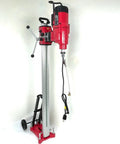 Tough As Nails 25 Inch Concrete Core Drill With 5000W Two Speed Diamond Coring Rig on a rolling cart with tilting stand.