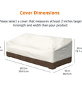 3 Seater Outdoor Patio Sofa Cover Waterproof UV Resistant Windproof Weatherproof Protector Beige Tan Durable Polyester
