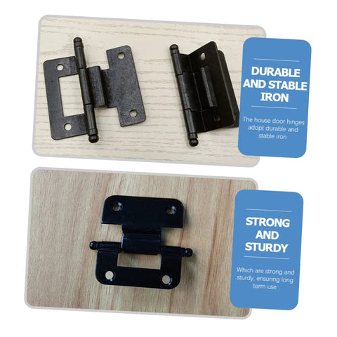 SHINEOFI 6-piece kitchen cabinet door hinges, iron construction