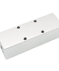 Three Way Pneumatic Manifold Air Distribution Block With Large Capacity Five Port Configuration One Half Inch NPT Supply Port And One Quarter Inch NPT Out Port Mounting Hole Aluminum Alloy Silver Finish
