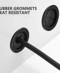 Heavy Duty Hole Plug Grommet Kit In Black Rubber 36 Pieces Protects Wires Cords From Fraying Damage Dust Rain And Sharp Edges For Wire Management Inside Firewall Home Car Projects heat resistant rubber grommets with cable in wall