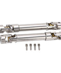 Beefy Stainless Steel RC Drive Shaft M4 2 Pack For 1/10 Scale Crawlers with bolts, side view