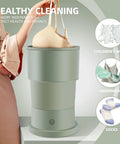 Foldable Mini Washer For Baby Clothes And Small Items, Portable Space Saving Washing Machine for underwear, lightweight design