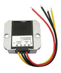Heavy Duty 72V To 12V DC Buck Converter Step Down Voltage Regulator Power Supply Module, compact metal housing with wires.