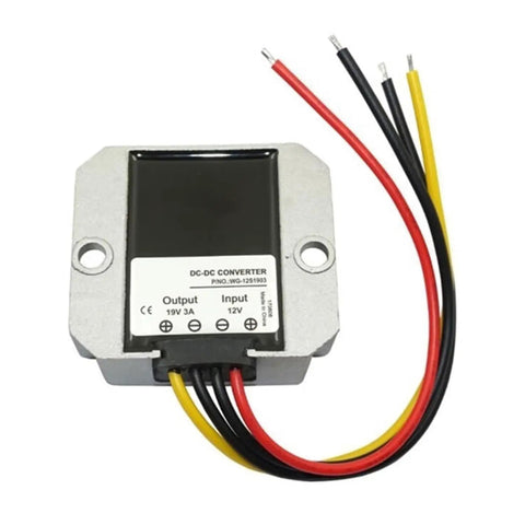 Heavy Duty 72V To 12V DC Buck Converter Step Down Voltage Regulator Power Supply Module, compact metal housing with wires.
