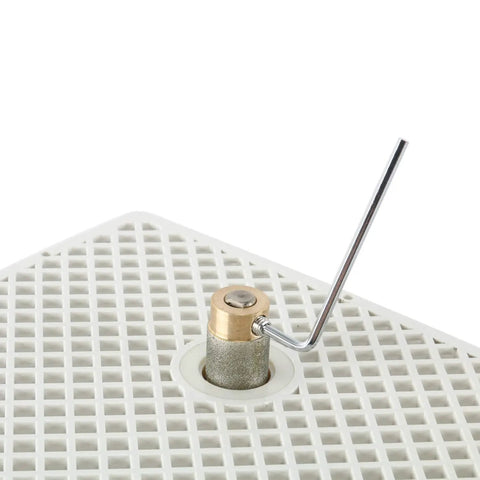 Industrial Mini Portable Stained Glass Grinder With Diamond Bit For Glass Art And Craft Projects top view of grinding surface