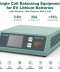Top Shelf Portable Lithium Battery Equalizer 1.5 To 4.5V Touchscreen Cell Balancer With Precision Charge Discharge Testing Rock Solid Heat Sinking Built Different For EV Techs, 2.8in touchscreen.