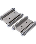Heavy Duty Two Pack Three Inch Double Action Spring Hinged Door Hinges For Swing Doors Ideal For Living Rooms And Cafes Stainless Steel