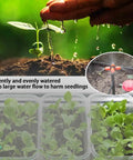 Irrigation Kit Automatic Watering System With Timer 64Ft One Quarter Inch Tubing 12 Rain Spray Watering Nozzles in action