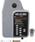 Gen 6 Direct Drive Boat Lift System With Install Kit And Handy Smartphone App Control For Easy Auto Stop Auto Run Programmable Limits And Field Serviceable Components, gray control unit