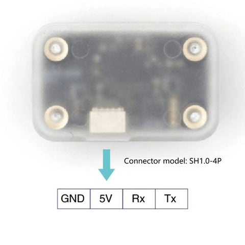 Compact Indoor Lidar And Flow Sensor Module For Drones And Robots, Precise 12m Ranging And Environmental Perception, top view